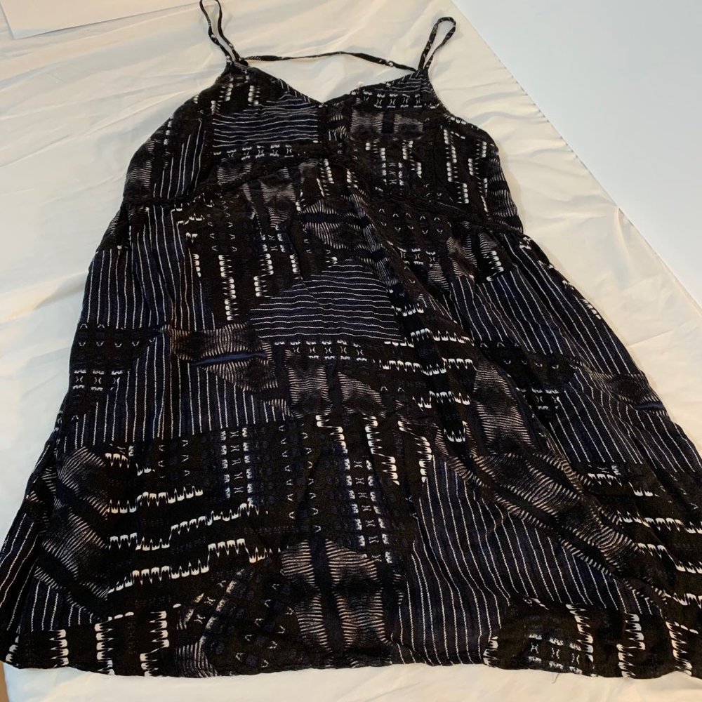 BCBGeneration Black Strappy Mini Dress/Tunic Size M